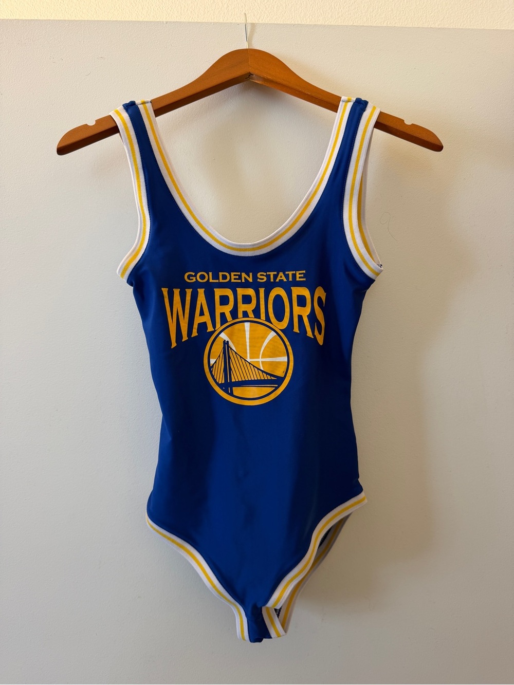 NBA Blue and Yellow Golden State Warriors Bodysuit